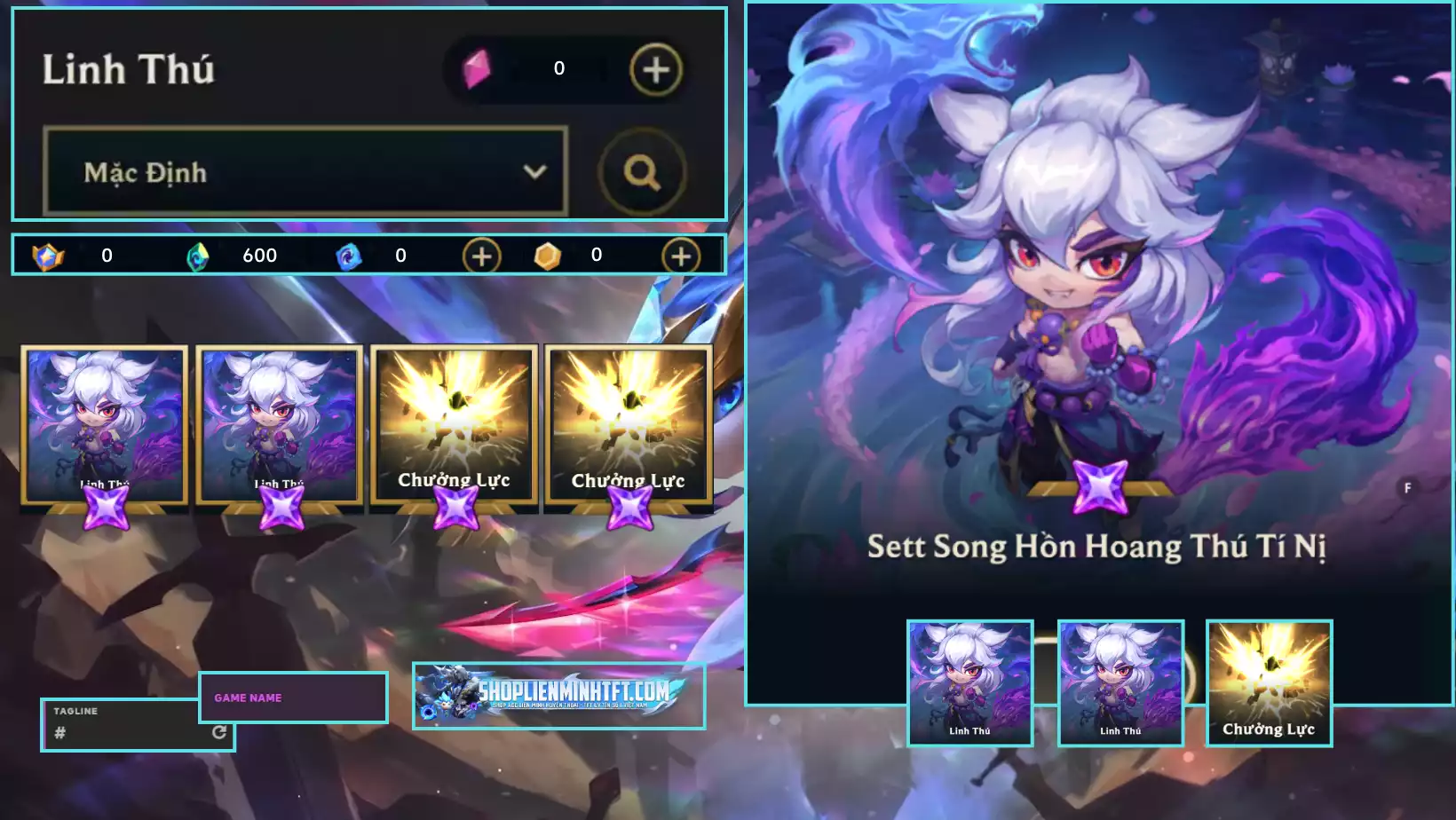 Sett Song Hồn Tí Nị  Kèm Chưởng - Còn Đổi Tên